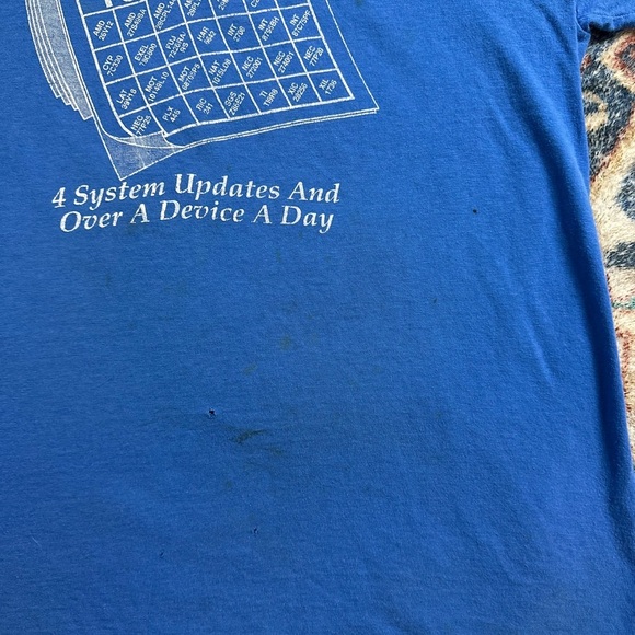 Vintage 1980s Unitsite Calendar T-shirt Large - Picture 5 of 5